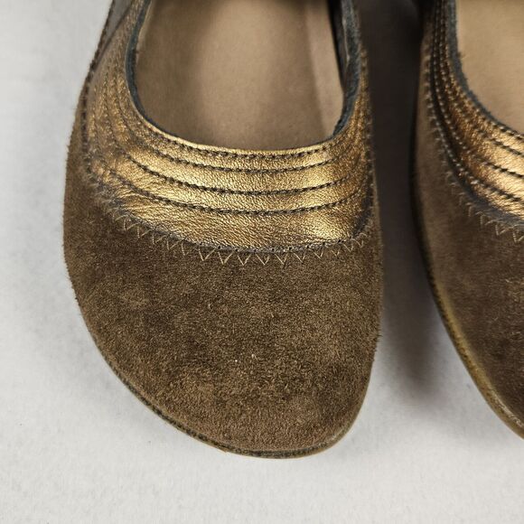 Noat Koru Kirei Mary Jane Leather Flats US Size 6.5 / 7 EU Size 37 Brown Suede - Picture 8 of 16